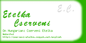 etelka cserveni business card